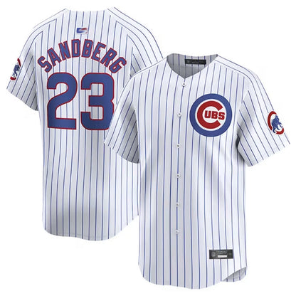 C.Cubs #23 Ryne Sandberg Player White Home Limited Baseball Jerseys