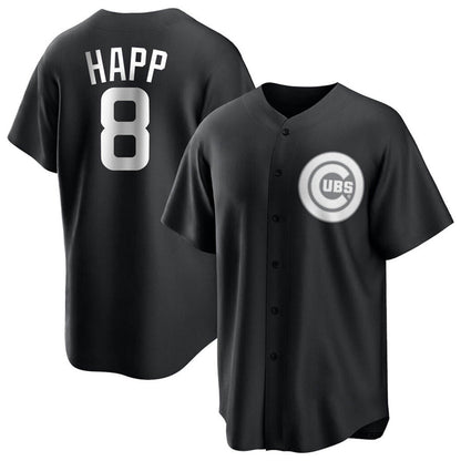 C.Cubs #8 Andre Dawson Player Black Home Replica Baseball Jerseys