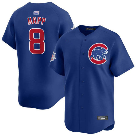 C.Cubs #8 Andre Dawson Player Navy Vapor Limited Baseball Jerseys
