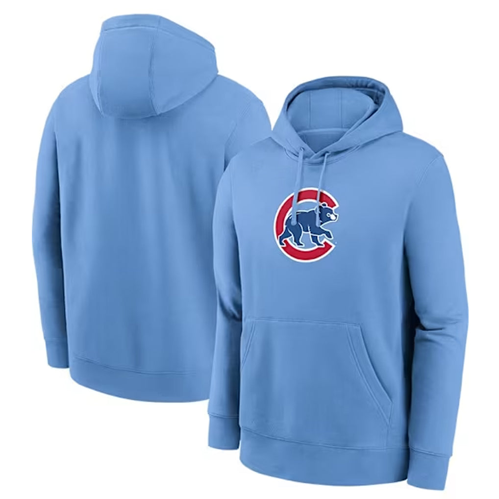 C.Cubs Blank Player Light Blue Pullover Hoodie Baseball Jerseys