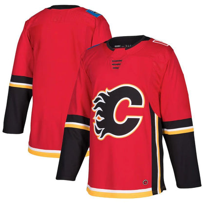 C.Flames Blank Player Red Stitched Home Hockey Jerseys