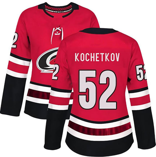 C.Hurricanes #52 Pyotr Kochetkov Player Fanatics Red Alternate Breakaway Hockey Jerseys