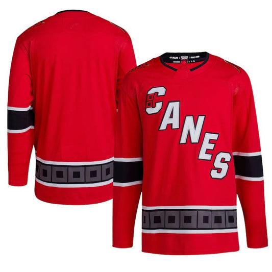 C.Hurricanes Blank Player Reverse Retro 2.0 Blank Player Red Stitched Hockey Jerseys