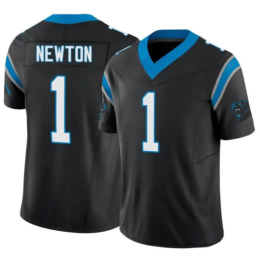 C.Panthers #1 Cam Newton Player Black Limited Vapor F.U.S.E. Football Jerseys