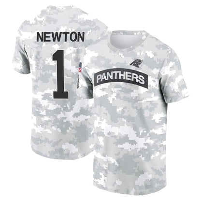 C.Panthers #1 Cam Newton Player Salute to Service Hoodies & T-Shirts Football Jerseys