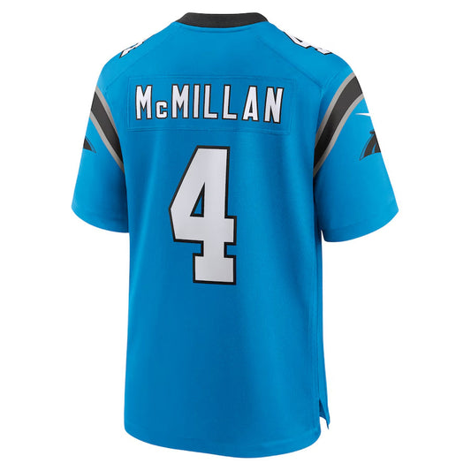 C.Panthers #4 Tetairoa McMillan Player Blue Game Football Jerseys