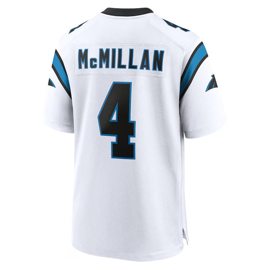 C.Panthers #4 Tetairoa McMillan Player White Home Game Football Jerseys