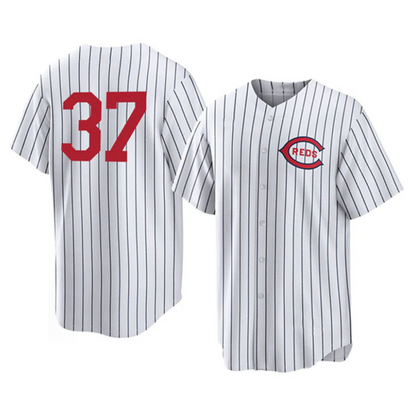 C.Reds #37 Tyler Stephenson Player White Steer Home Replica Baseball Jerseys