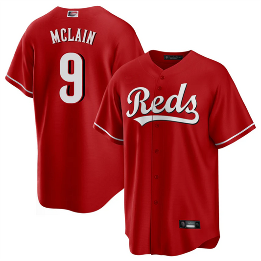 C.Reds #9 Matt McLain Player Red Limited Baseball Jerseys