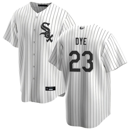 C.White Sox #23 Jermaine Dye Player Replica White Home Baseball Jerseys