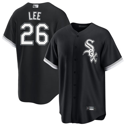 C.White Sox #26 Korey Lee Player Black Replica Baseball Jerseys