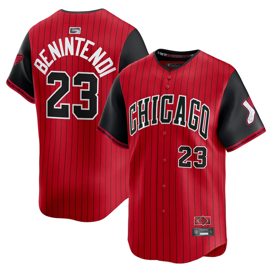 C.White Sox Andrew Benintendi Player Red City Connect Limited Baseball Jerseys