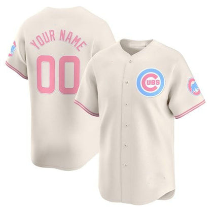 Custom C.Cubs Bubblegum Pink Vapor Premier Limited¨C Stitched Baseball Jerseys