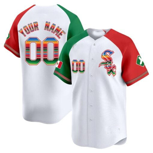 Custom C.White Sox Mexico Vapor Premier Limited V2 Stitched Baseball Jerseys