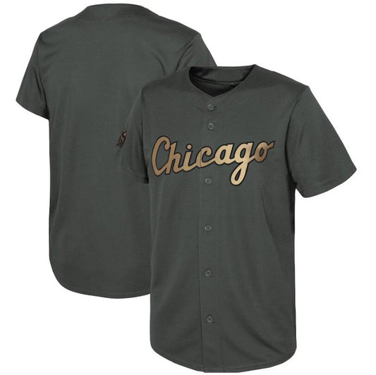 C.White Sox Blank Player Gray All-Star Game Replica Baseball Jerseys