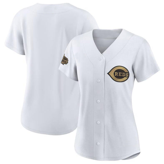 C.Reds Blank Player White All-Star Game Replica Baseball Jerseys