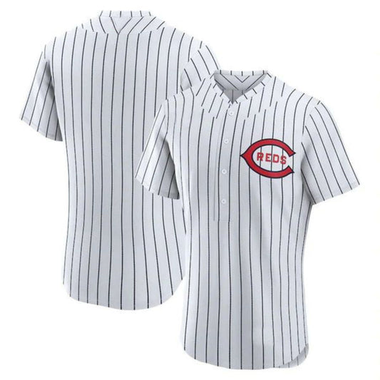 C.Reds Blank Player White Game Authentic Team Baseball Jerseys