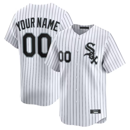 Custom C.White Sox White Home Limited Baseball Jerseys