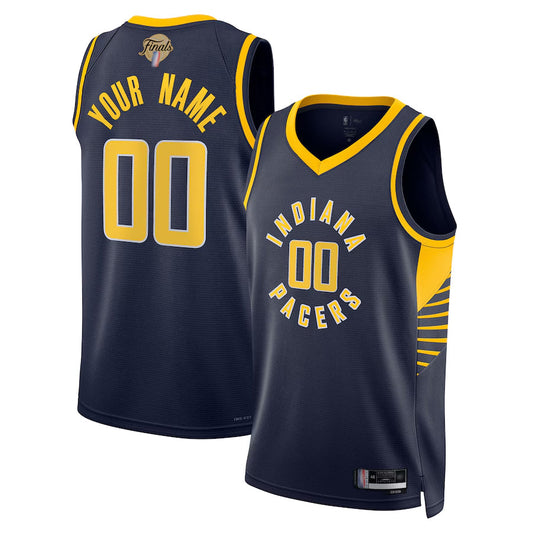 Custom IN.Pacers Navy Swingman Icon Edition Basketball Jerseys