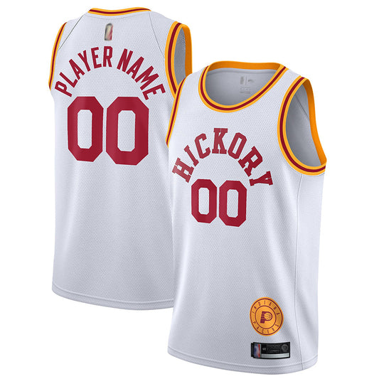Custom IN.Pacers White Classic Edition Swingman Basketball Jerseys