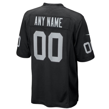 Custom LV.Raiders Black Home Game Football Jerseys
