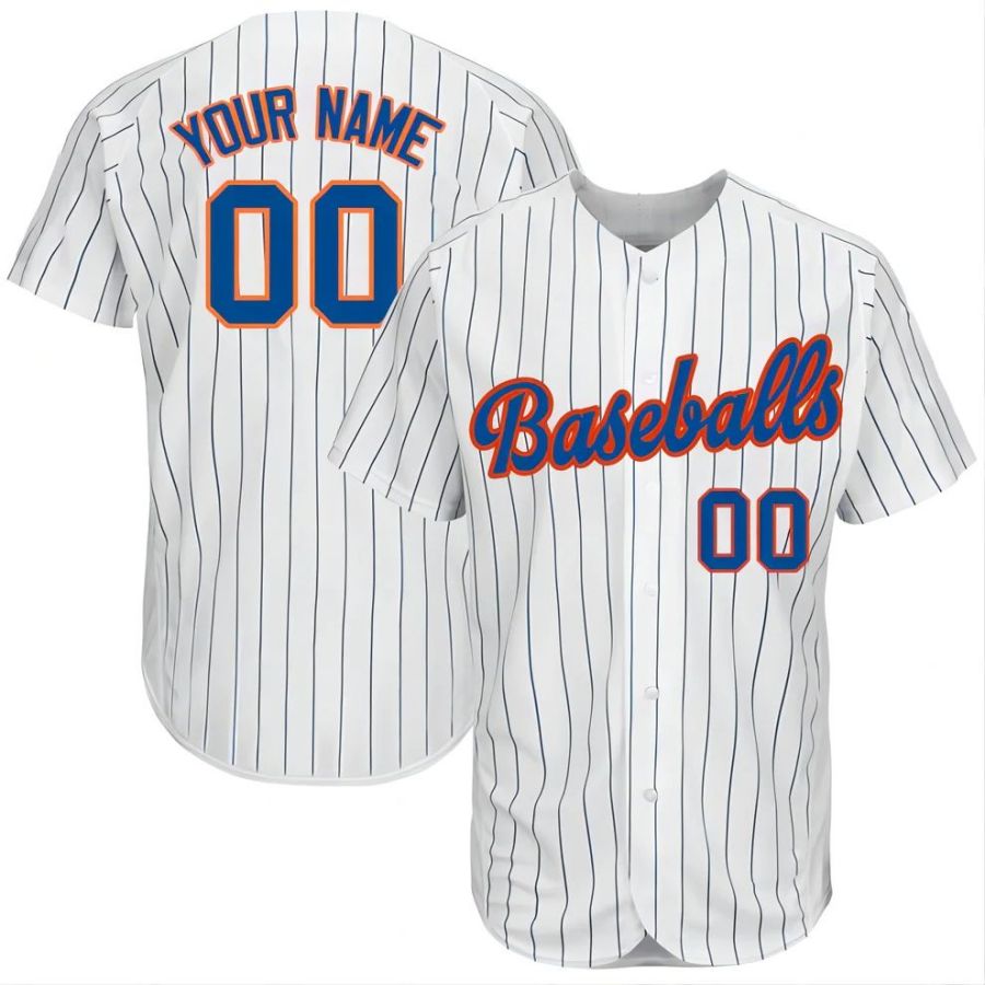 Custom NY.Yankees White Stitched Personalized Button Down Baseball Jerseys