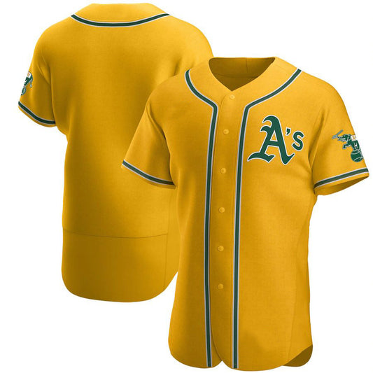 Athletics Blank Player Gold Home Elite Team Baseball Jerseys