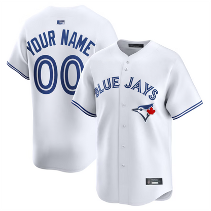 Custom T.Blue Jays White Home Limited Baseball Jerseys