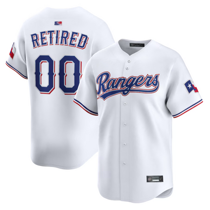 Custom T.Rangers White Home Limited Pick-A Baseball Jerseys