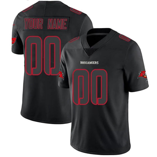 Custom TB.Buccaneers Limited Black Football Jerseys