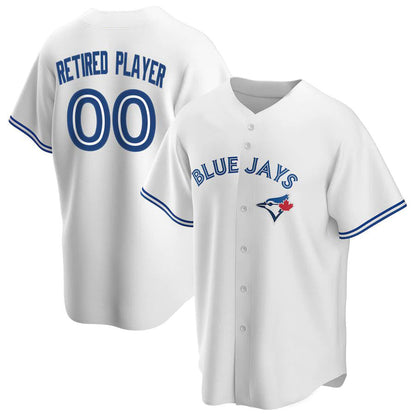 Custom T.Blue Jays White Home Retired Roster Replica Team Baseball Jerseys