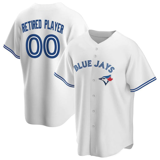 Custom T.Blue Jays White Home Retired Roster Replica Team Baseball Jerseys