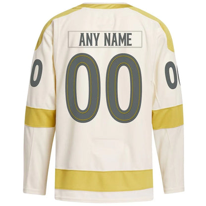 Custom V.Golden Knights Fanatics Cream Classic Breakaway Hockey Jerseys