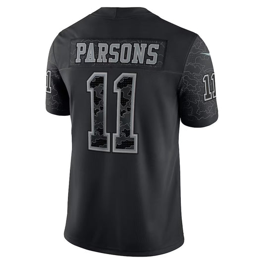 D.Cowboys #11 Micah Parsons Player Black RFLCTV Limited Football Jerseys