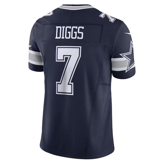 D.Cowboys #7 Trevon Diggs Player Navy Vapor F.U.S.E. Limited Football Jerseys
