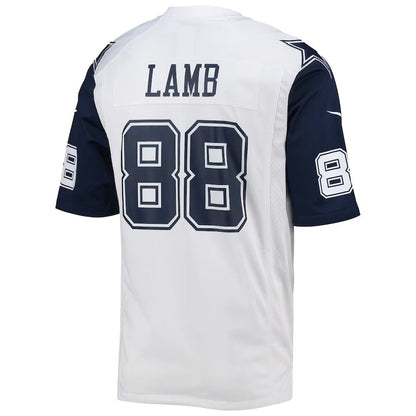 D.Cowboys #88 CeeDee Lamb Player White Alternate Game Football Jerseys