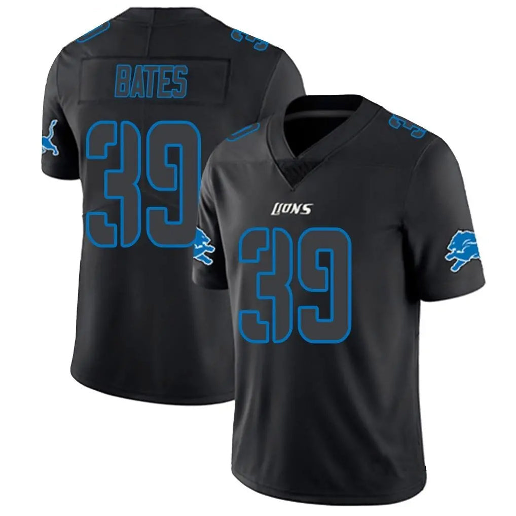 D.Lions #39 Jake Bates Player Limited Black Impact Game Football Jerseys