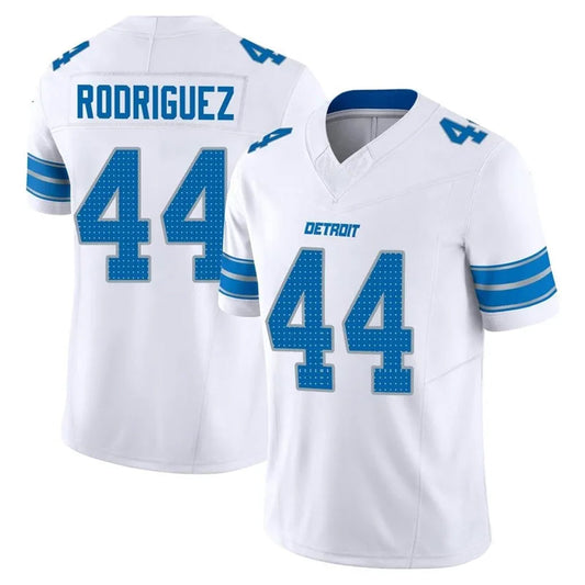 D.Lions #44 Malcolm Rodriguez Player White Vapor F.U.S.E. Limited Football Jerseys