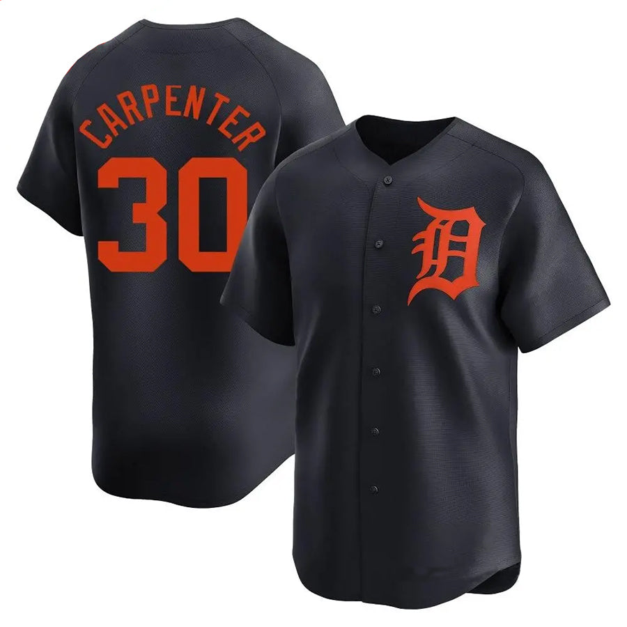 D.Tigers #30 Kerry Carpenter Player Navy Limited Baseball Jerseys