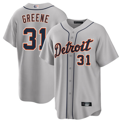 D.Tigers #31 Riley Greene Player Gray Road Home Game Baseball Jerseys