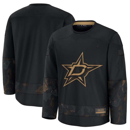 D.Stars Fanatics Blank Player Game Hockey Jersey - Black Stitched American Hockey Jerseys