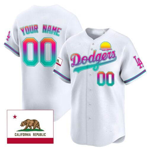 Custom LA.Dodgers City Style Vapor Premier Limited Stitched Baseball Jerseys