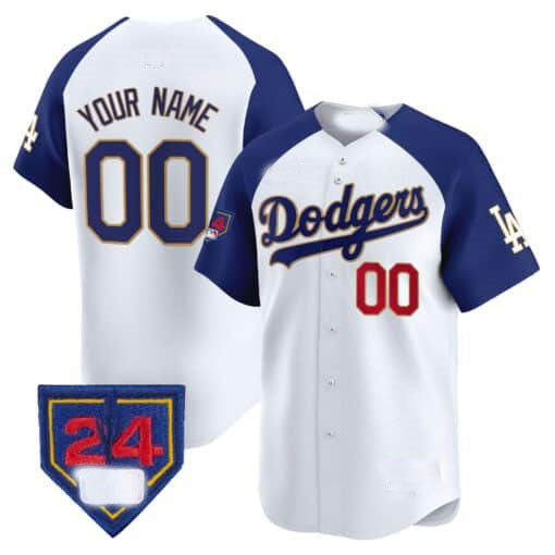 Custom LA.Dodgers Spring Training Patch Vapor Premier Limited Stitched Baseball Jerseys