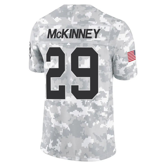 GB.Packers #29 Xavier McKinney Player Arctic Camo Salute to Service Football Jerseys