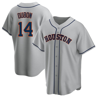 H.Astros #14 Mauricio Dubon Player Gray Road Replica Baseball Jerseys