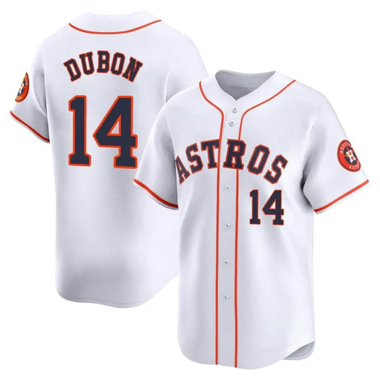 H.Astros #14 Mauricio Dubon Player White Limited Home Baseball Jerseys