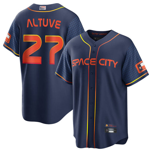 H.Astros #27 Jose Altuve Player City Connect Baseball Jerseys