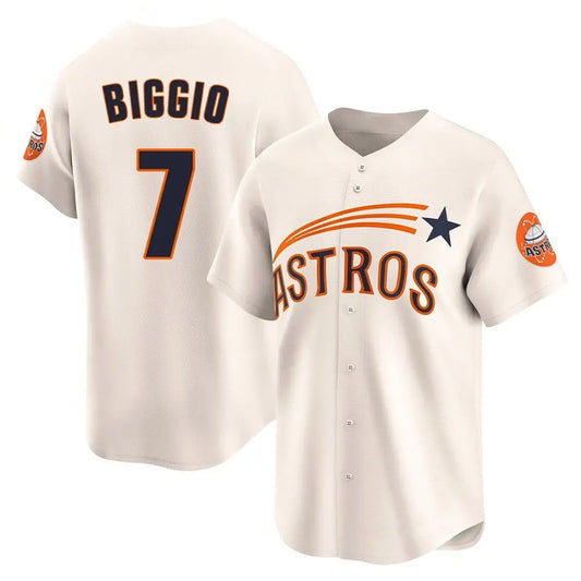 H.Astros #7 Craig Biggio Player Cream City Connect Baseball Jerseys