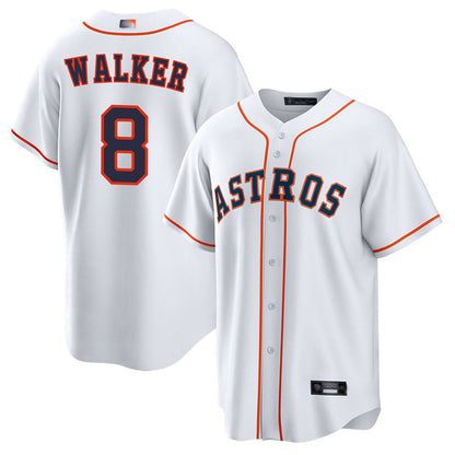 H.Astros #8 Christian Walker Player White Home Replica Baseball Jerseys