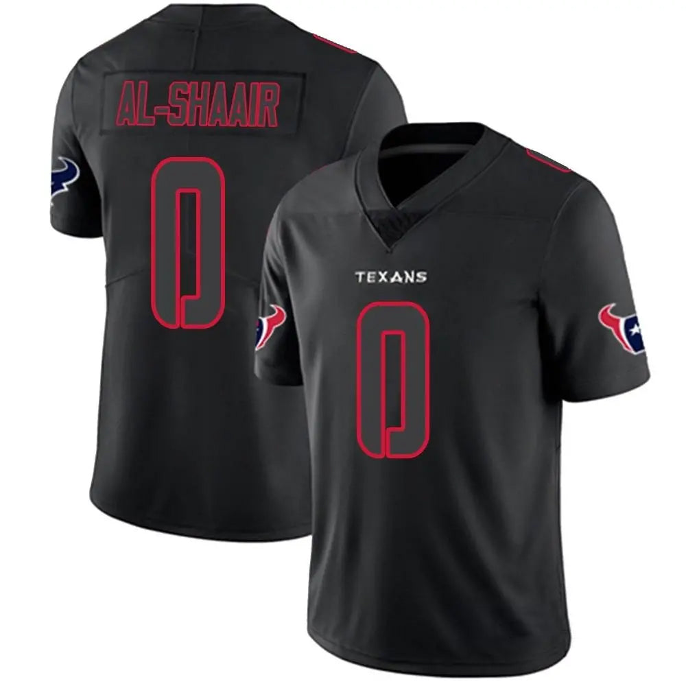 H.Texans #0 Azeez Al-Shaair Player Limited Black Impact Football Jerseys